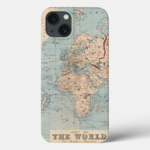 Coques Pour iPhone Carte du monde sur la projection de Mercator