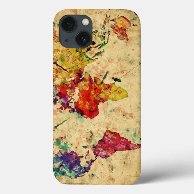 Coques Case-Mate iPhone carte du monde vintage (Verso)