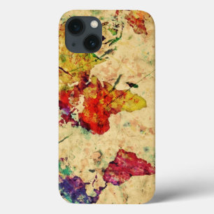Case-Mate iPhone Case carte du monde vintage