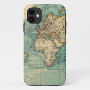 Coques Pour iPhone Carte du monde vintage