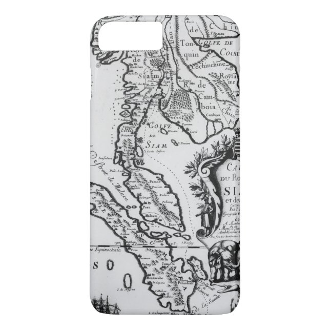 Coques Case-Mate iPhone Carte du royaume du Siam (Dos)