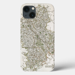 COQUES POUR iPhone CARTE DU STAFFORDSHIRE, 1793