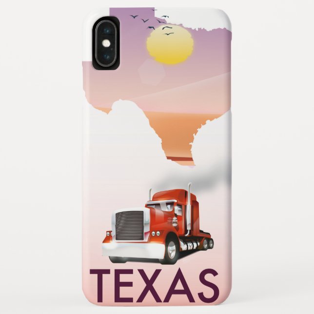 Coques Case-Mate iPhone Carte du Texas Big Rig (Dos)