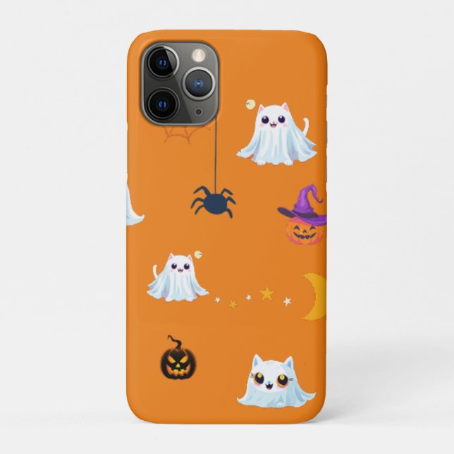 Coques Case-Mate iPhone Carte fantôme de chats Halloween cadeaux de fête c (Dos)