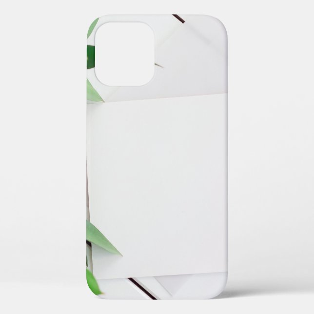 Coques Case-Mate iPhone Carte feuille Arrière - plan en bois blanc (Verso)