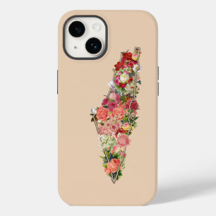 Coque Case-Mate iPhone Carte Floral Palestine unique simple Coque-Mate iP