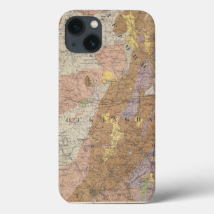 Etui iPhone 13 Carte géologique du New Hampshire 4