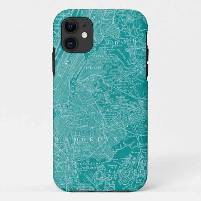 Coques Case-Mate iPhone Carte graphique de New York (Dos)