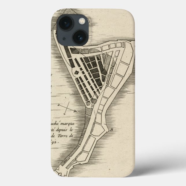 Coques Case-Mate iPhone CARTE : La JAMAÏQUE, 1755 (Verso)