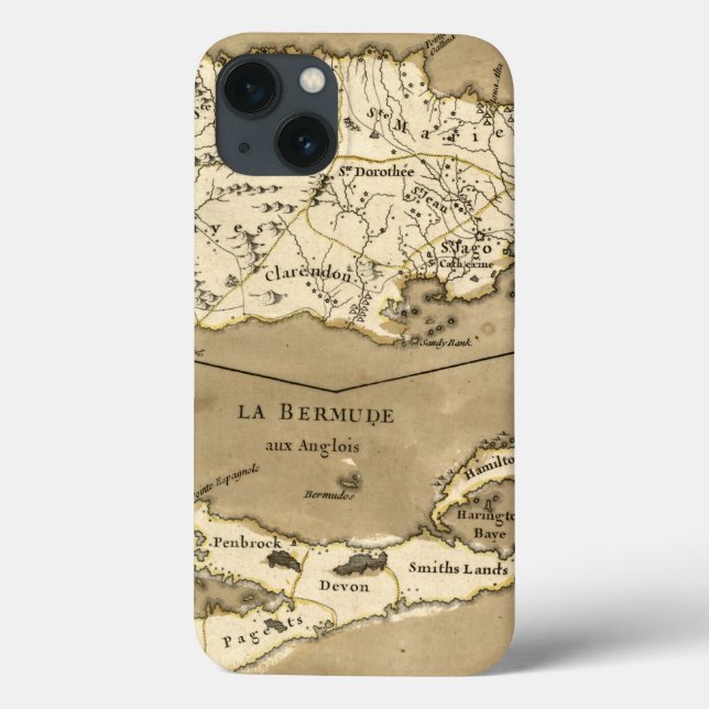 Coques Case-Mate iPhone CARTE : La JAMAÏQUE, 1767 (Verso)