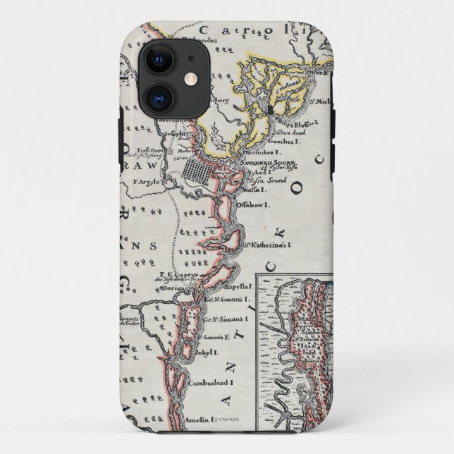 Coques Case-Mate iPhone Carte : L'Amérique du Nord, C1700 (Dos)