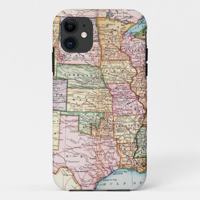 Coques Case-Mate iPhone Carte : Les Etats-Unis, 1905 (Dos)