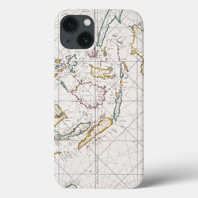 COQUES Case-Mate iPhone CARTE : LES INDES EST, 1670 (Verso)