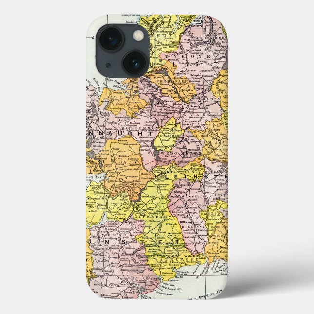 Coques Case-Mate iPhone CARTE : L'IRLANDE, c1890 (Verso)