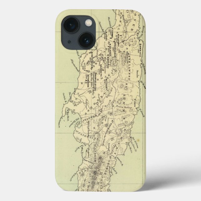 Coques Case-Mate iPhone Carte Lithographiée Jamaïque (Verso)
