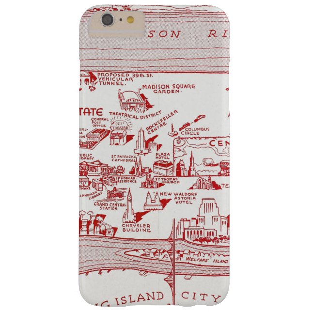 Coques Case-Mate iPhone CARTE : MANHATTAN, c1935 (Dos)