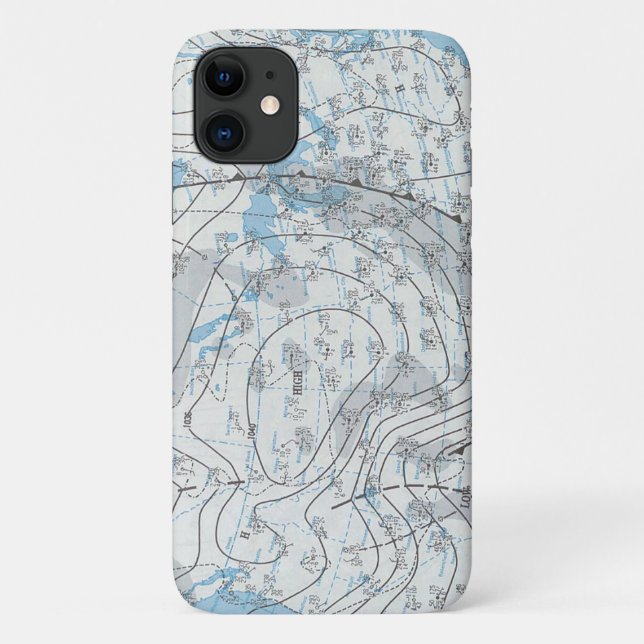 Coques Case-Mate iPhone Carte météorologique nationale (Dos)