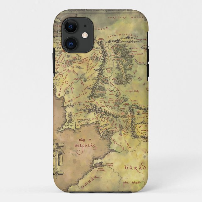 Coques Case-Mate iPhone Carte MIDDLE EARTH™ (Dos)