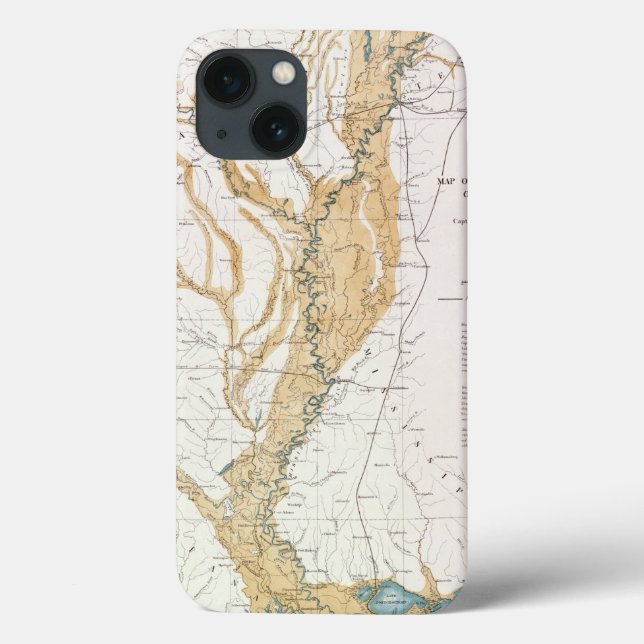 COQUES Case-Mate iPhone CARTE : MISSISSIPPI RIVER, 1861 (Verso)