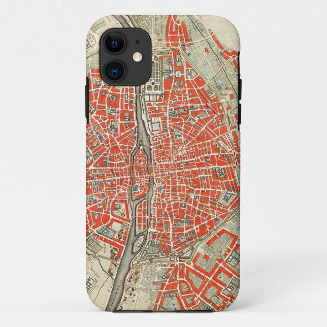 Coques Case-Mate iPhone Carte Paris (Dos)