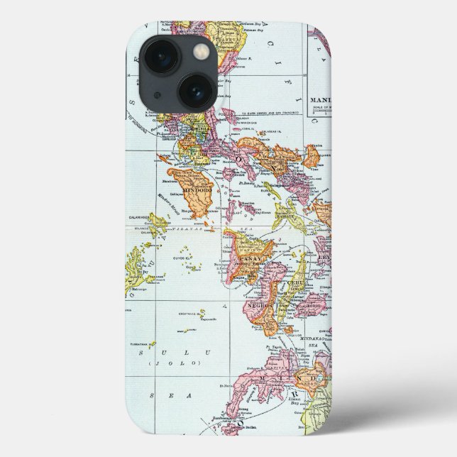 COQUES Case-Mate iPhone CARTE : PHILIPPINES, 1905 (Verso)