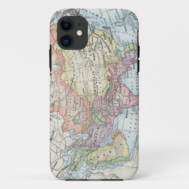 Coques Case-Mate iPhone Carte politique de l'Asie (1916) (Dos)