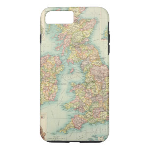 Coque iPhone 7 Plus Carte politique d'îles britanniques