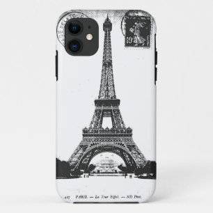 Etui iPhone Case-Mate Carte postale de cru d'Eiffel de tour de La de