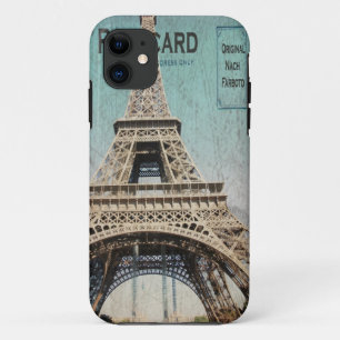 Coques Pour iPhone carte postale de Tour Eiffel de cas de l'iphone 5