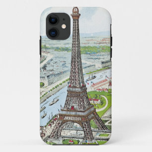 Etui iPhone Case-Mate Carte postale dépeignant Tour Eiffel