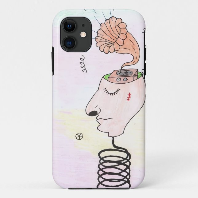 Coques Case-Mate iPhone Carte postale "Musique dans ma tête" (Dos)