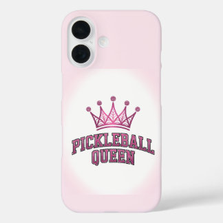 Coque Pour iPhone 16 Carte postale Pickleball Queen