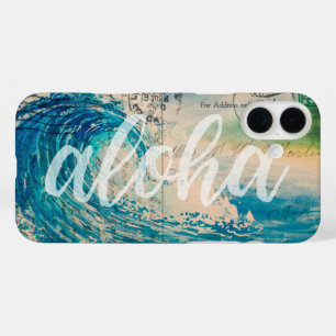 Coque Pour iPhone 16 Plus Carte postale vintage Hawaii Wave