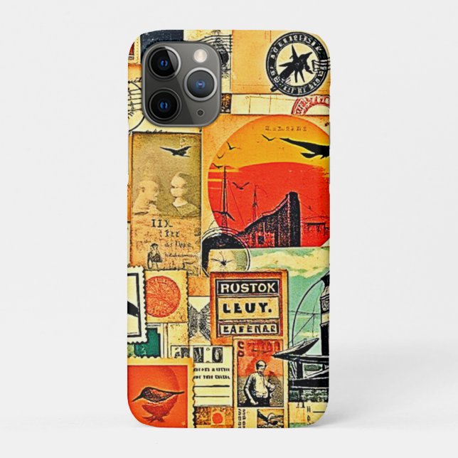 Coques Case-Mate iPhone Carte postale Vintage voyage (Dos)