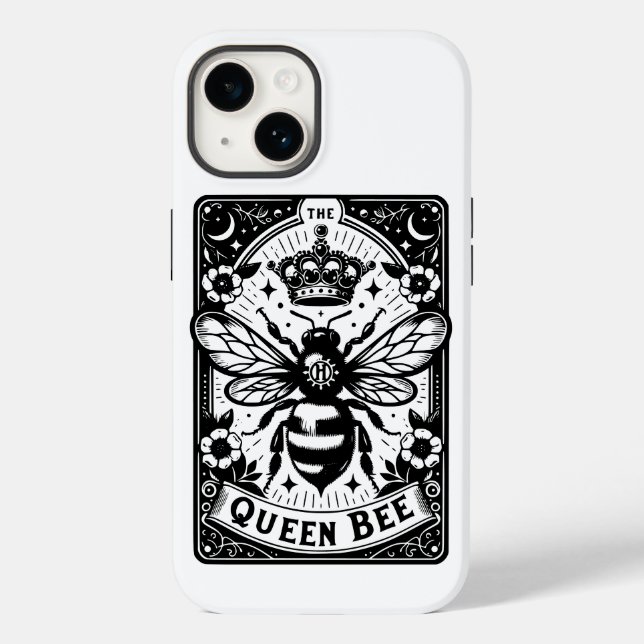 Coques Case-Mate iPhone Carte Queen Bee Tarot (Verso)