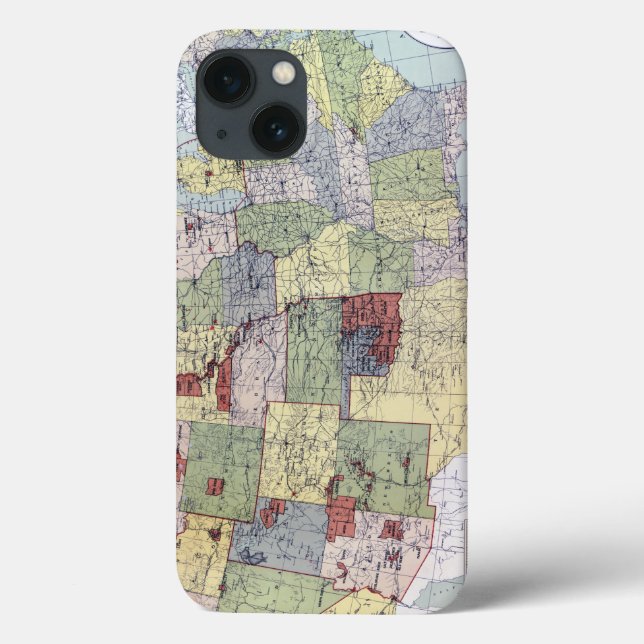 COQUES Case-Mate iPhone CARTE : RÉSERVES, 1892 (Verso)