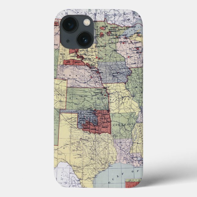 COQUES Case-Mate iPhone CARTE : RÉSERVES, 1892 (Verso)