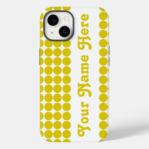 Coque Pour iPhone 14 Carte Safari Golden Poppy avec nom