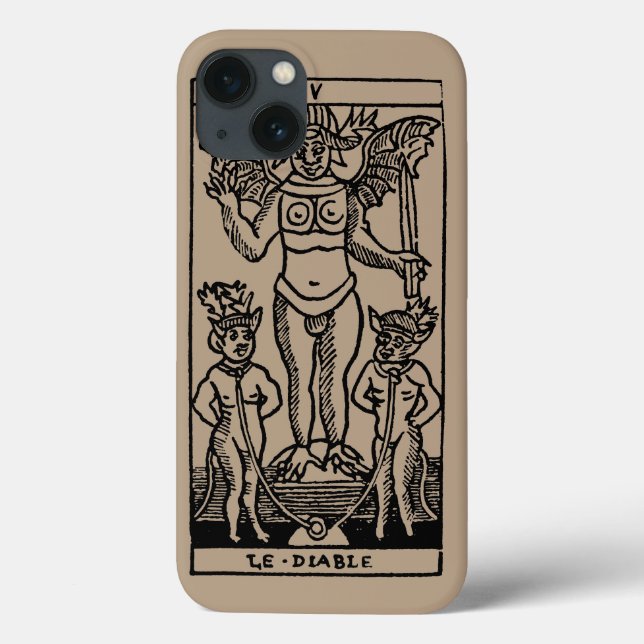 Coques Case-Mate iPhone Carte Tarot : Le Diable (Verso)