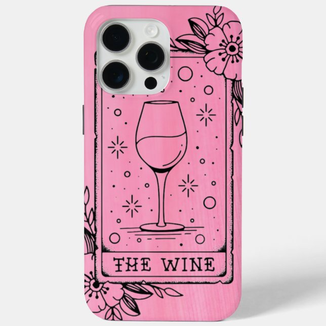 Coques Case-Mate iPhone Carte Tarot Vin (Verso)