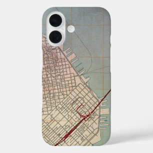 Coque Pour iPhone 16 Carte topographique d'East San Francisco