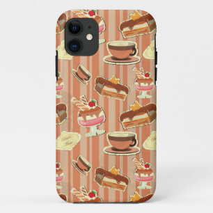 Coque Case-Mate iPhone Carte vintage avec un dessert de fraise