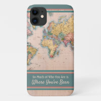 Carte vintage World Atlas Travel Lover's