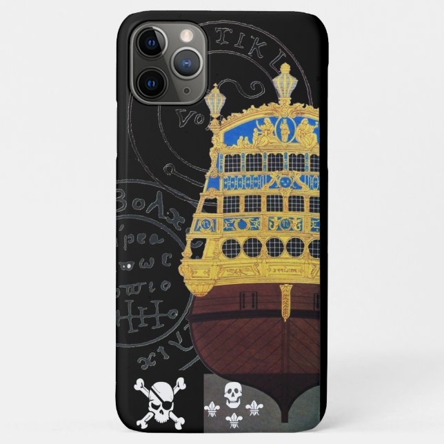 COQUES Case-Mate iPhone CARTES DE TRÉSOR ANTIQUE GALLEON ET PIRATE (Dos)