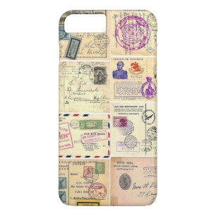 Coques Pour iPhone Cartes postales de Vintage voyage