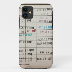 Case-Mate iPhone Case Cartes vintages d'échéance de bibliothèque