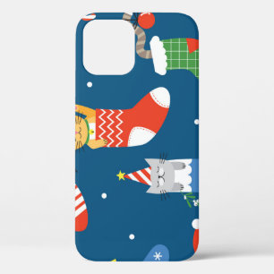 Case-Mate iPhone Case Cartographie de Noël Chats Motif mignon