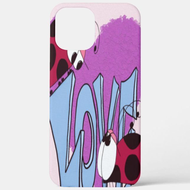 Coques Case-Mate iPhone Carton adorable Ladybug Love (Verso)
