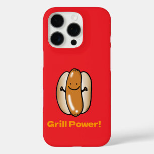 Coque iPhone 16 Pro Carton de chien chaud grillant