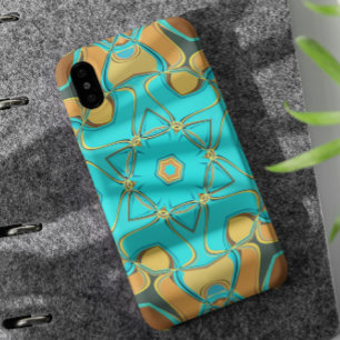 Case-Mate iPhone Case Carton Mandala Flower Blue et orange